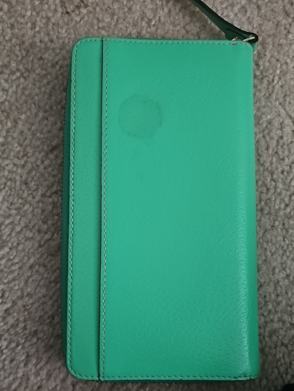 Kate Spade Green Structured Leather Satchel with Strap and Wallet - Picture 9 of 9